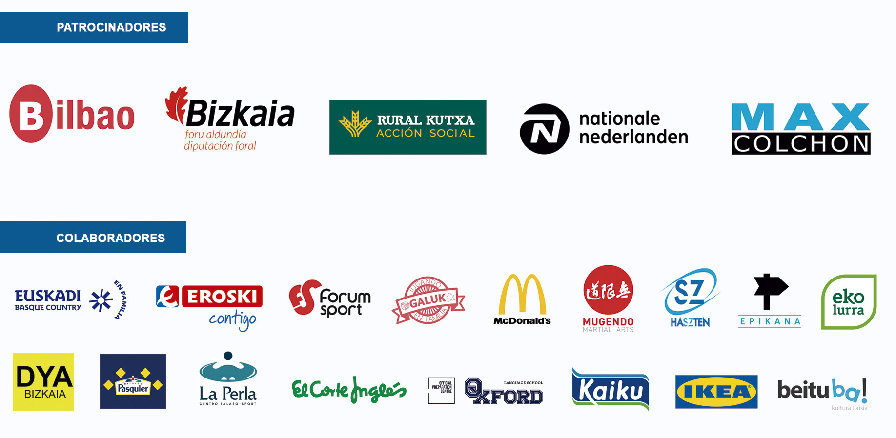 Patrocinadores y colaboradores de Hirukide